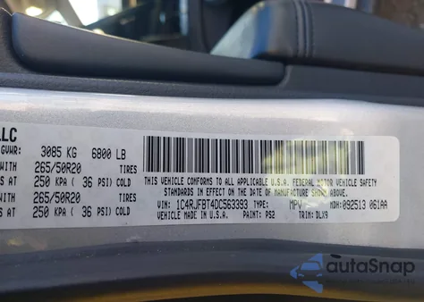 2013 Jeep Grand Cherokee Limited из США, поврежденный, VIN 1C4RJFBT4DC563393